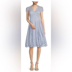 Eliza J Dress Lace Cap Sleeve A-Line Size 12